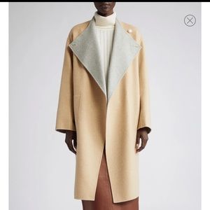Lafayette 148 Designer Reversible Wool and Cashmere Coat